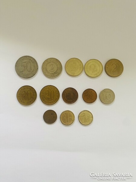 13 Yugoslavian dinars and paras 1965-1994