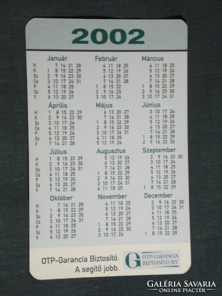 Card calendar, otp guarantee insurance rt. ,Travel insurance, motorcycle, scooter, youth, 2002, (6)