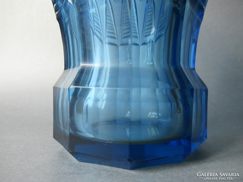 Antique, art deco glass vase (Czech, around 1920-1930)