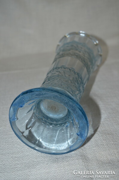 Régi kék üveg váza