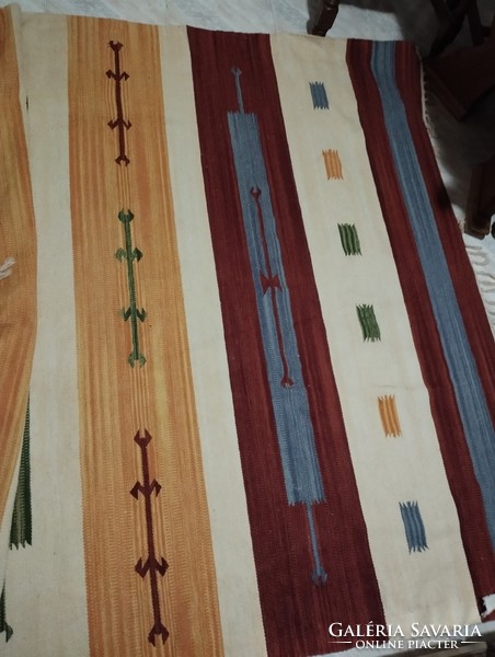 Indian carpet, wool kelim