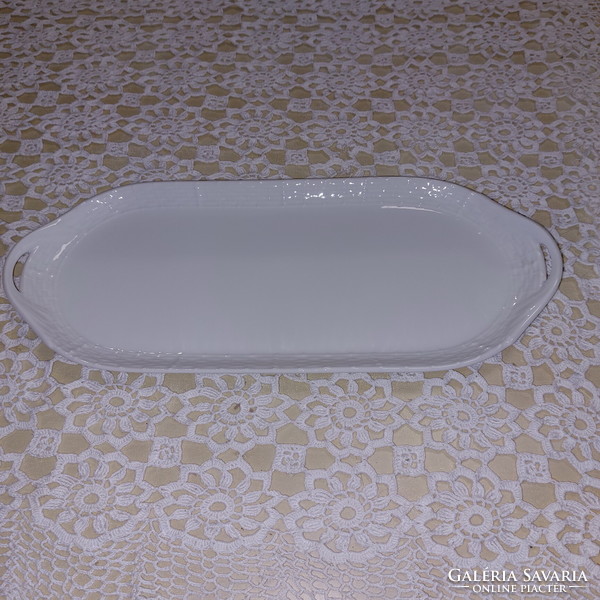 White porcelain, patterned edge, beautiful tray, offering