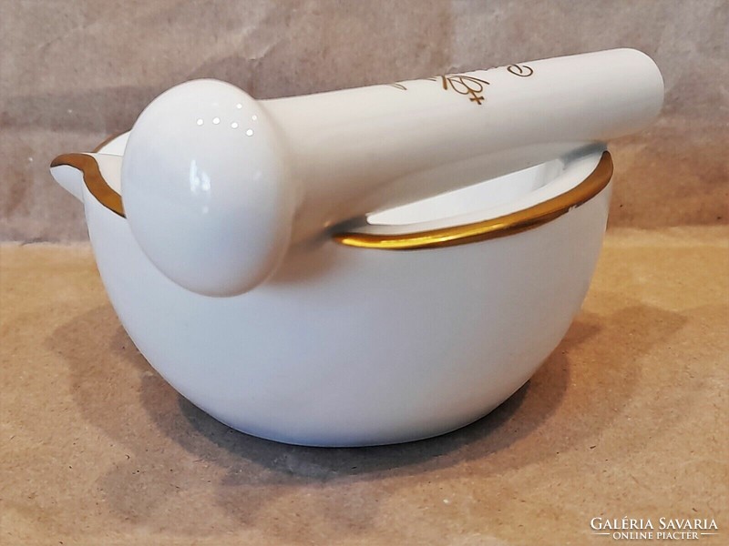 Rosenthal apothecary advertising ashtray in the shape of a mortar