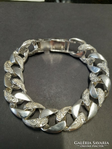 Solid new silver 925 unisex bracelet, bracelet. 89.6 Grams.
