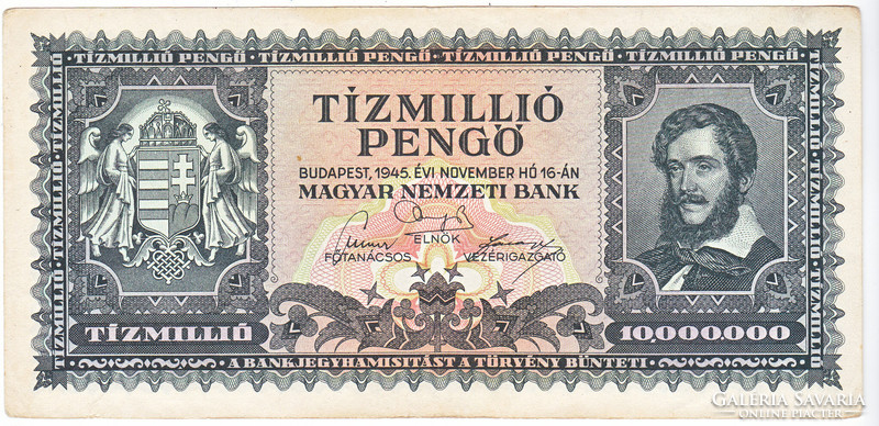 Hungary 10000000 pengő 1945 g