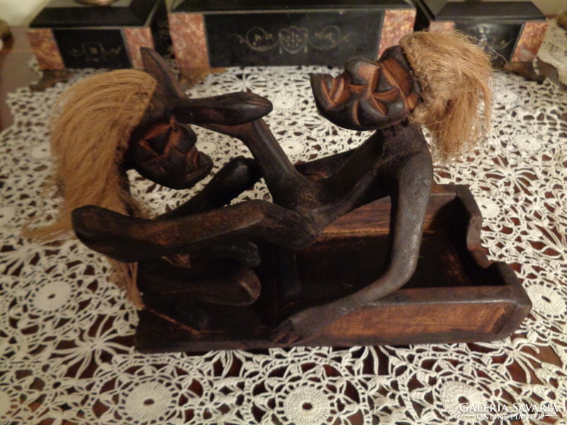 Vintage African tribal hand carving