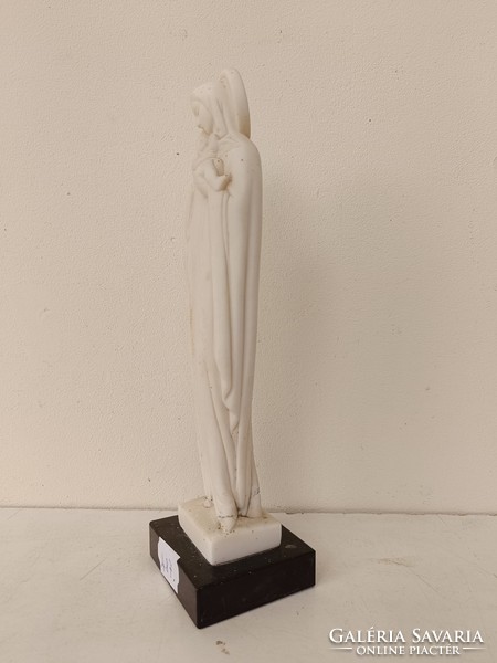 Antik márvány Mária Jézus szobor H Baron jelzéssel márvány talpon sérült 487 8398