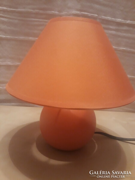 Éjjeli lámpa, asztali lámpa,  hangulat lámpa, narancssárga, Rábalux, porcelán