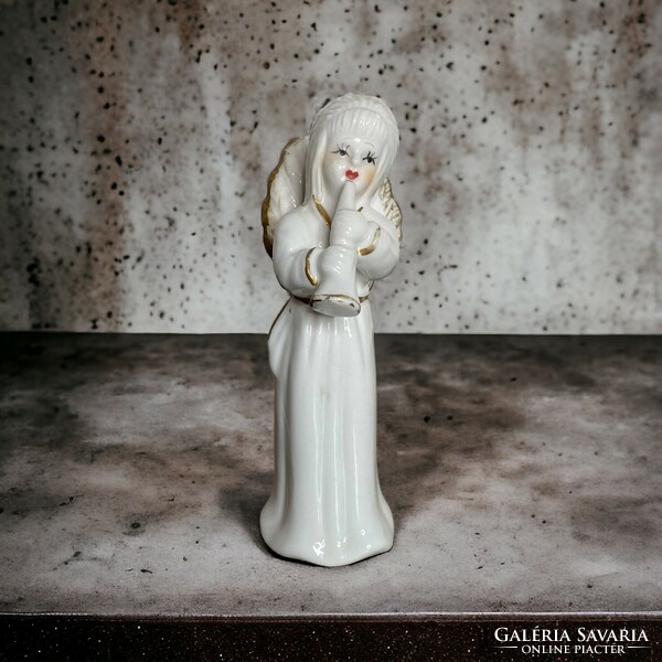Retro, vintage design porcelán angyalka szobor