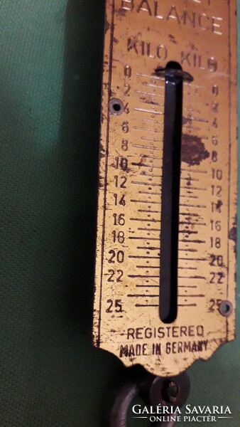 Old German copper front spring hand scale 