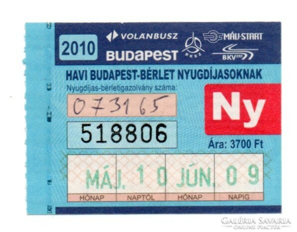 Bkv pass May 2010