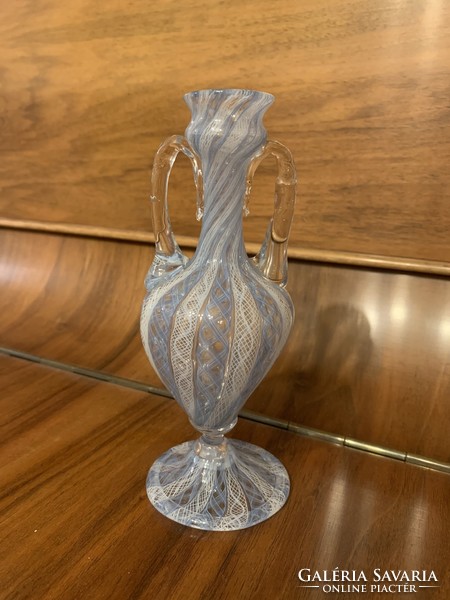 Special Murano latticino glass vase/vase, blown glass