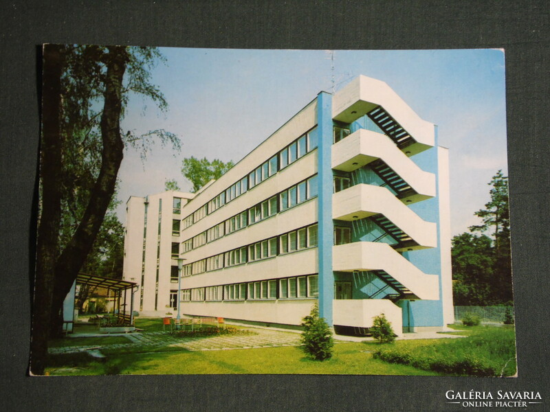 Postcard, balaton pine, postman's resort skyline detail