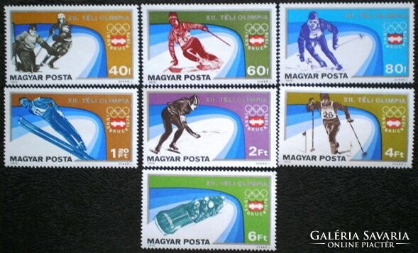 S3084-90 / 1975 Téli Olimpia bélyegsor postatiszta