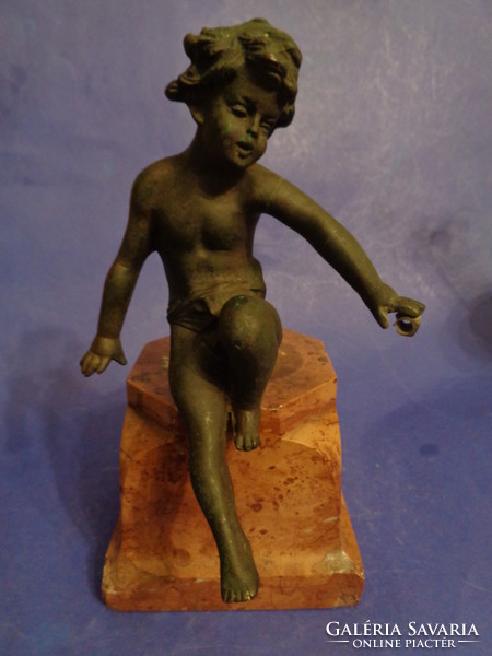 SZÉP ANTIK PATINÁS BRONZ FIGURA