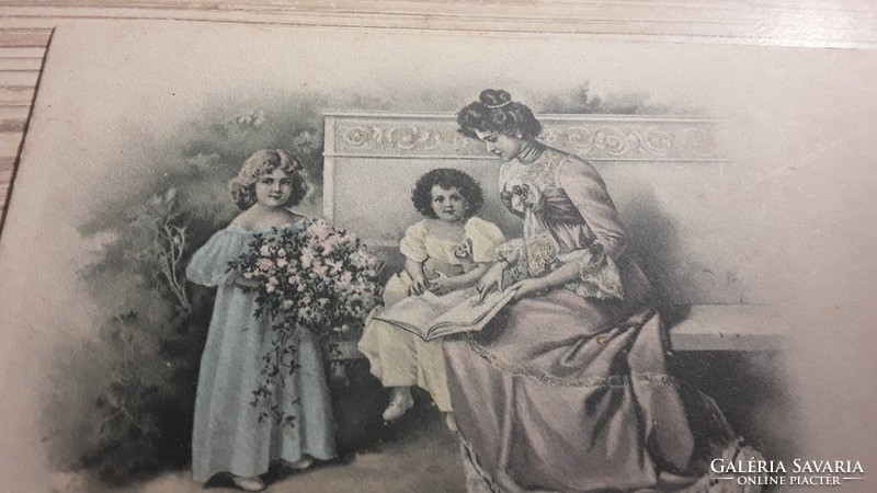 Antique greeting postcard.