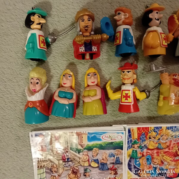 14. Kinder figures magic, rolling knights, checkers, cheap