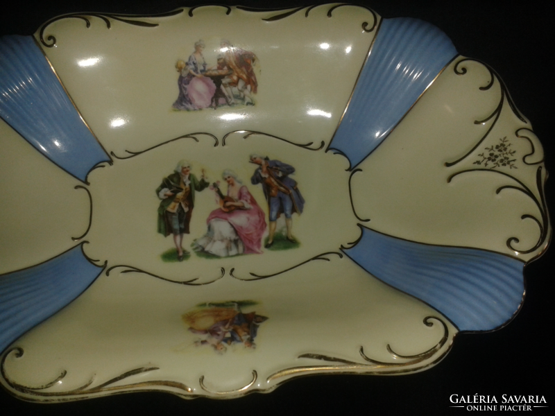 Barokk stílusú Victoria porcelán asztalközép , kínáló