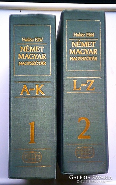 German-Hungarian academic dictionary i-ii. (Predecessor Halász, 1992)