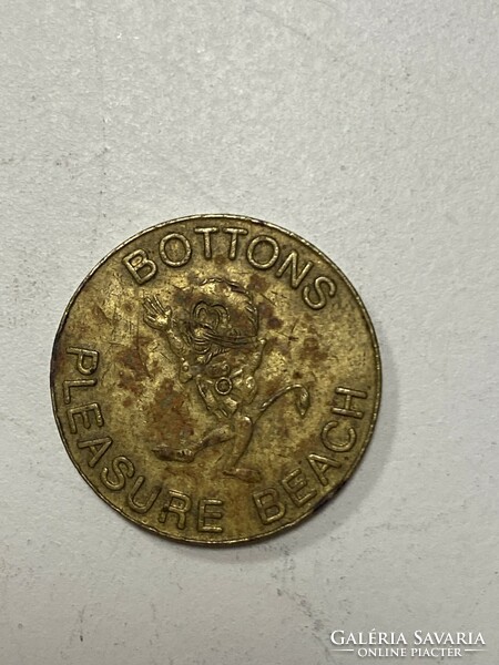 1 Token chip copper English great yarmouth bottons rarity!