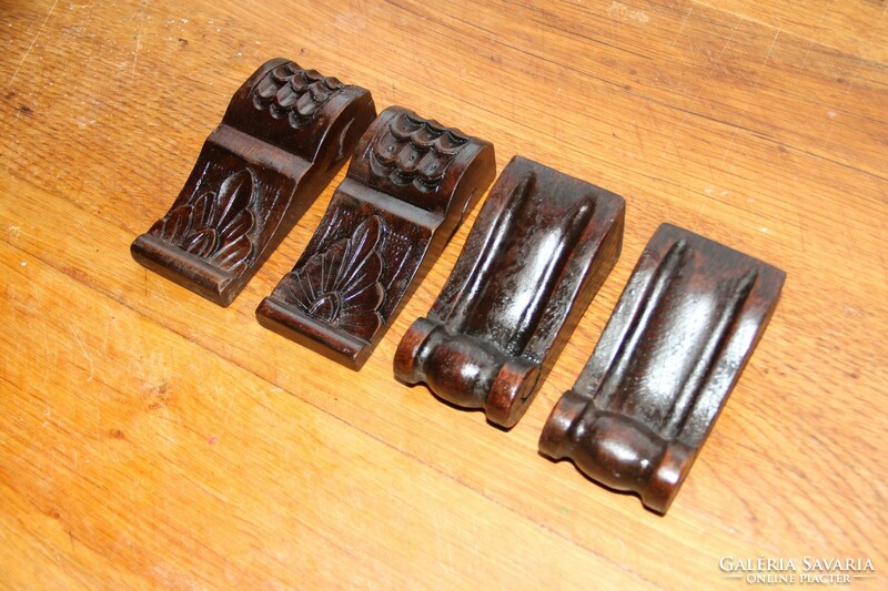 Tin German carving, carving, ornament 4 pcs. (10)