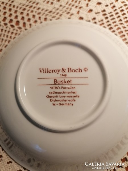 Villeroy and Boch basket compote, dessert and pickle bowls