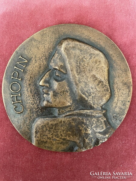 Judit Gyeney: Chopin coin plaque