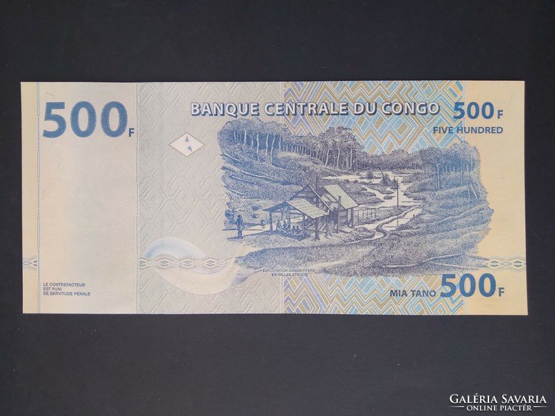 Kongó 500 Francs 2013 Unc
