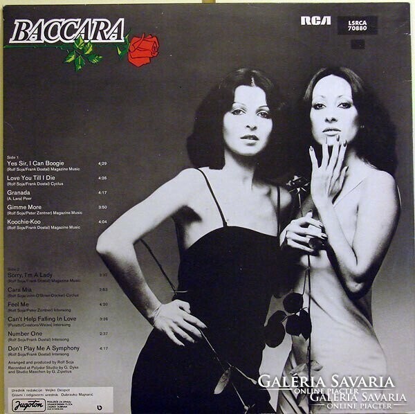 Baccara ‎– Baccara LP bakelit lemez