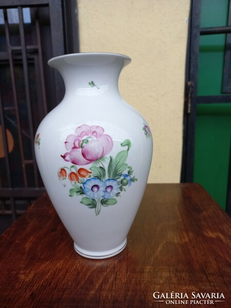 Herend porcelain floral flower vase