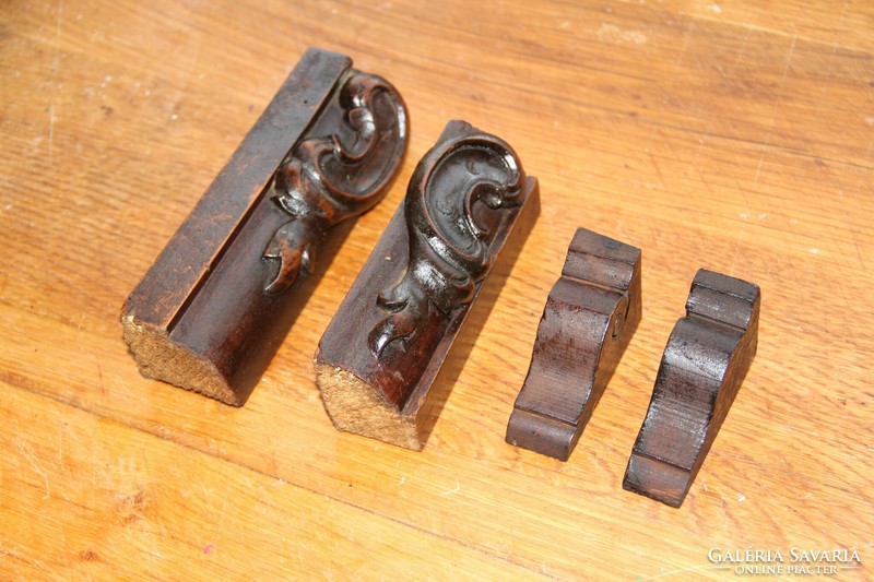 Tin German carving, carving, ornament 4 pcs. (12)