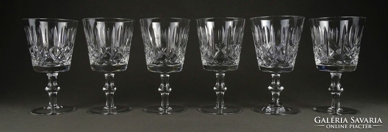 1Q313 flawless stemmed crystal champagne glass set of 6 pieces