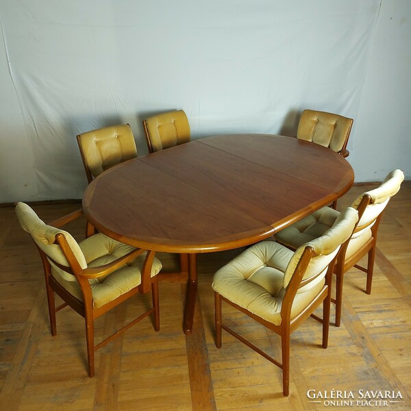 Danish mid-century teak dining table retro table