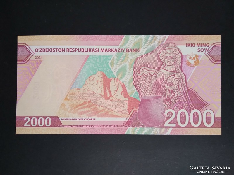 Üzbegisztán 2000 Som 2021 Unc