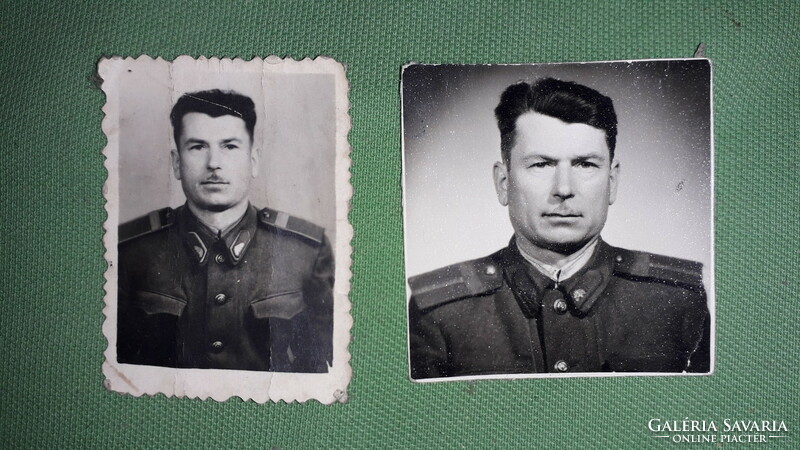 Antique Hungarian soldier's ID card photos photos Paragi antal the 2 pictures in one according to the pictures