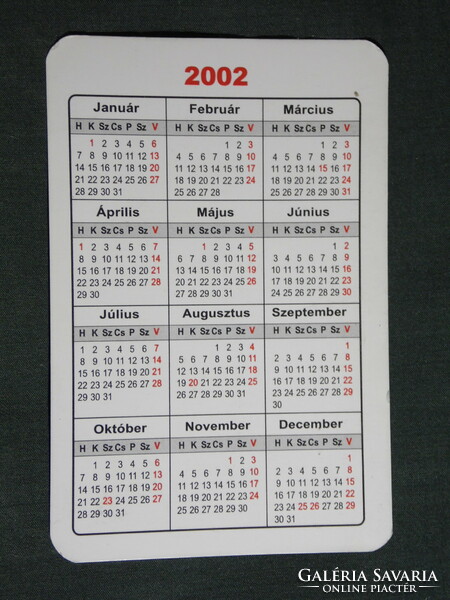 Card calendar, handicraft shop, Kaposvár, 2002, (6)
