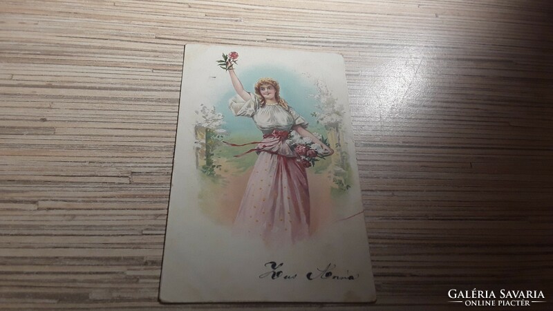 Antique greeting card. From the early 1900s.