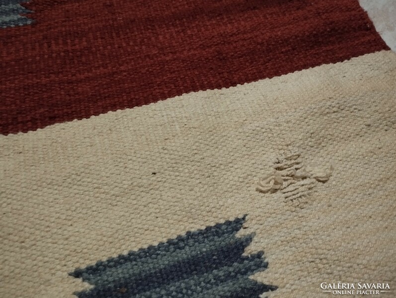 Indian carpet, wool kelim