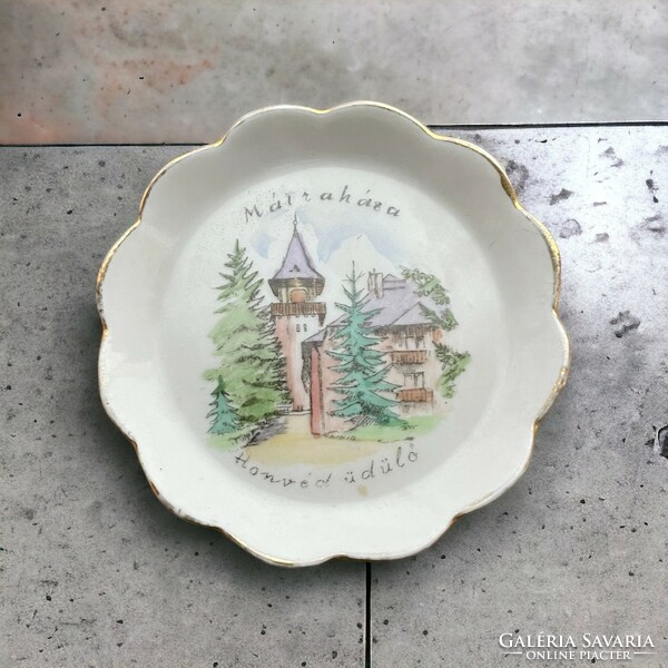 Retro, vintage Budapest aquincum matraháza decorative plate