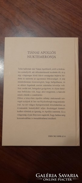 Apollo's nuktemeron of Tiana - book with explanations by jan van rijckenborgh