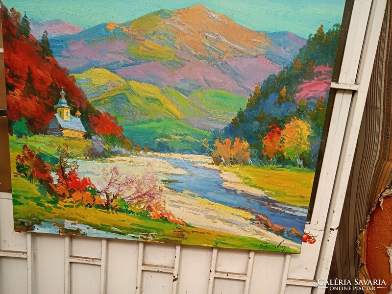 Ukrainian painter: expressive landscape