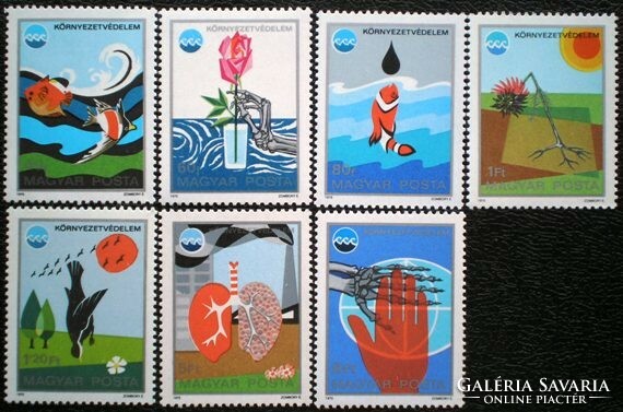 S3065-71 / 1975 Környezetvédelem bélyegsor postatiszta