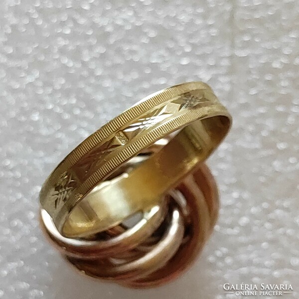 9K/14k gold turban ring (59)