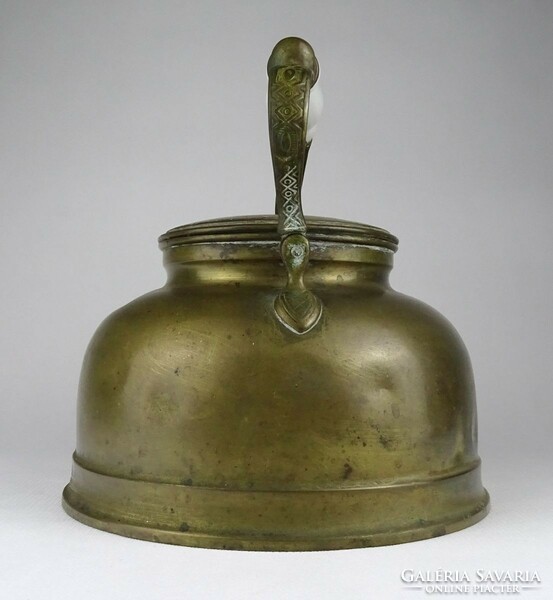 1Q309 antique large copper teapot