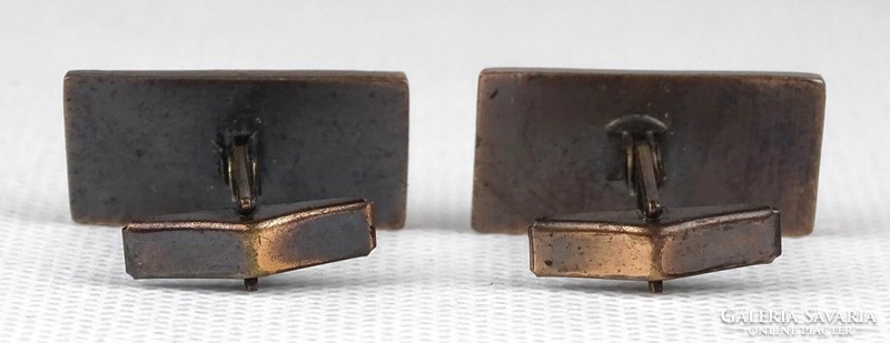 Pair of 1Q407 copper craftsman cufflinks