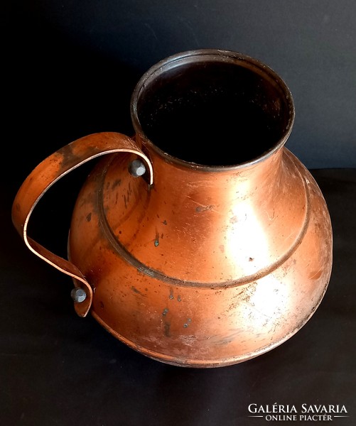 Hatalmas kézzel készített bronz váza kaspó ALKUDHATÓ  Art deco design