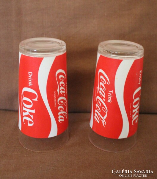 2 db régi német Coca-colás pohár