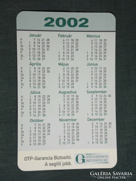 Card calendar, otp guarantee insurance rt. ,Home insurance, 2002, (6)