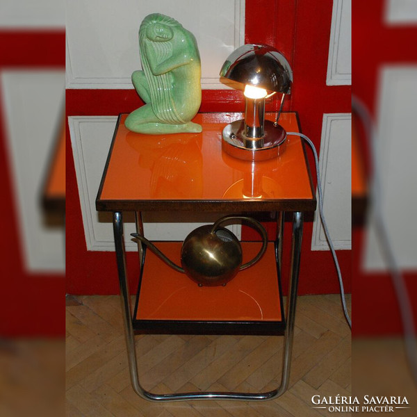 Bauhaus - art deco tubular frame coffee table - coffee table