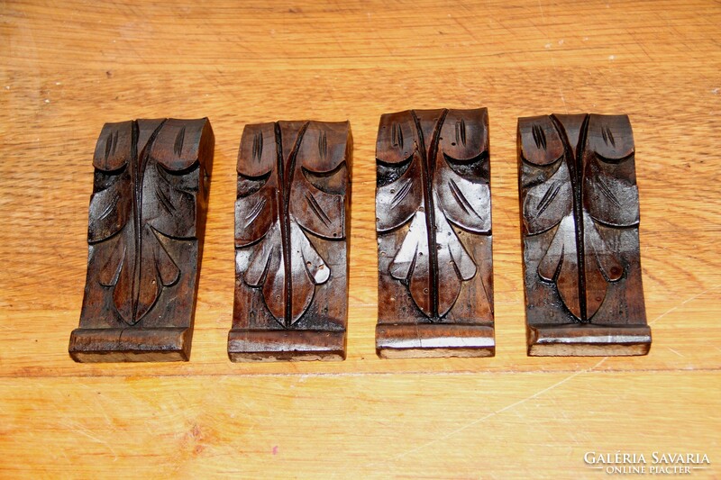 Tin German carving, carving, ornament 4 pcs. (11)